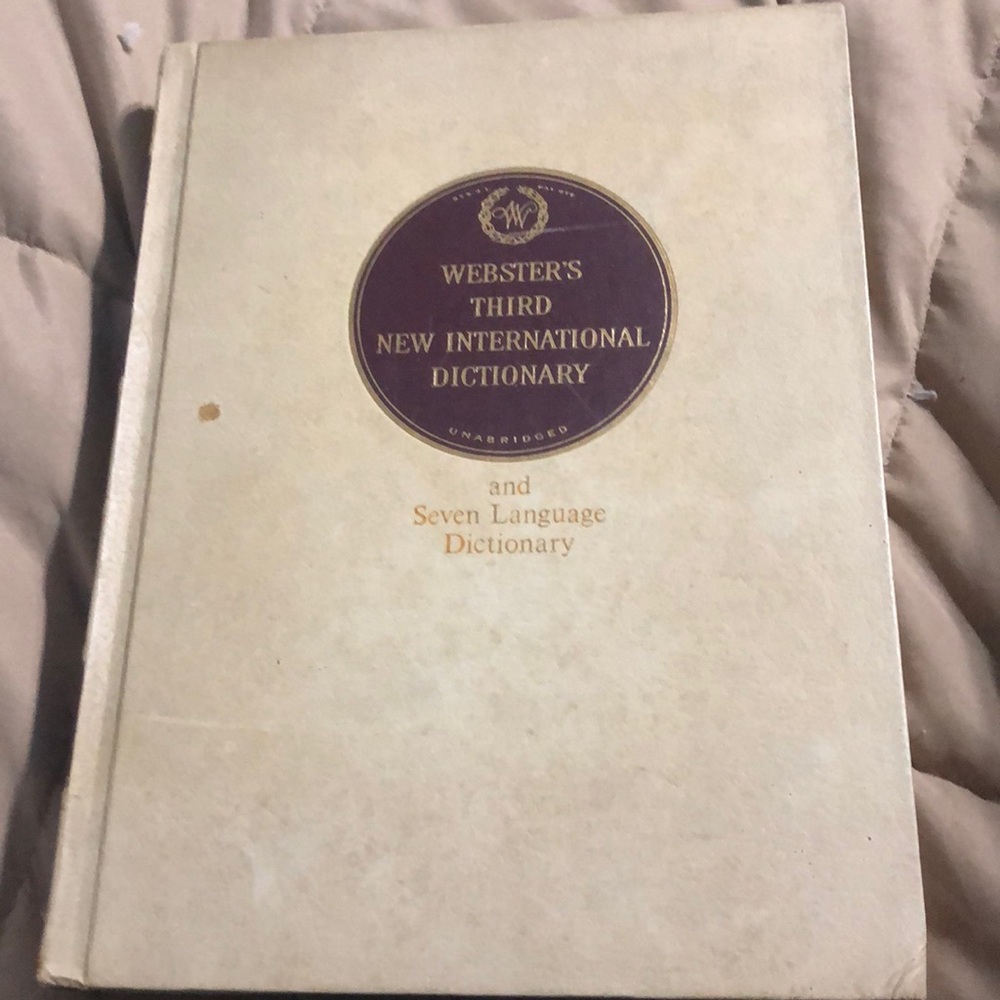 Webster’s Third New International Dictionary